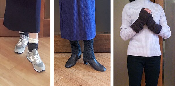 アーム＆アンクルウォーマーの使い方