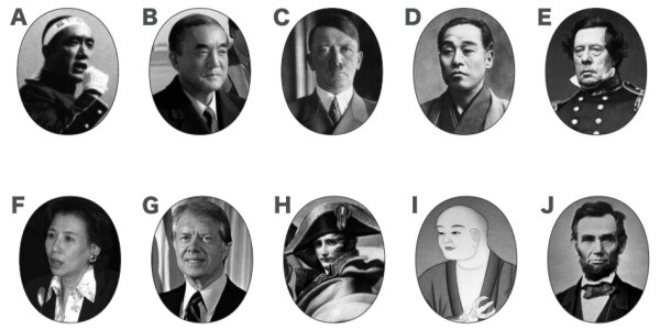 大人の脳トレ：この人物の名前・説明文を選んでください