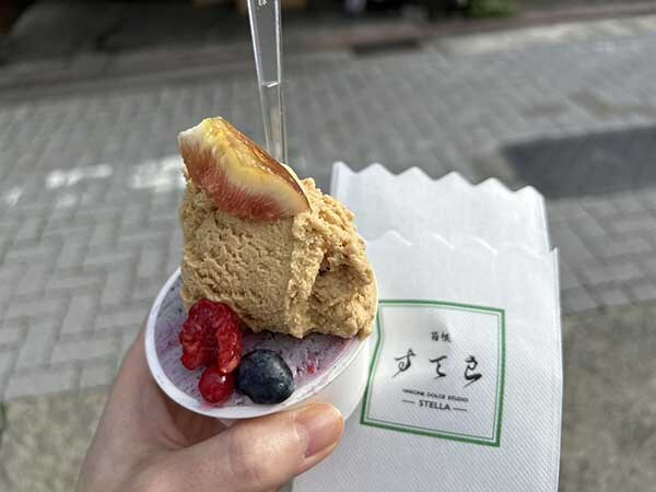 再び箱根湯本へ。川の音とジェラートで締めくくり