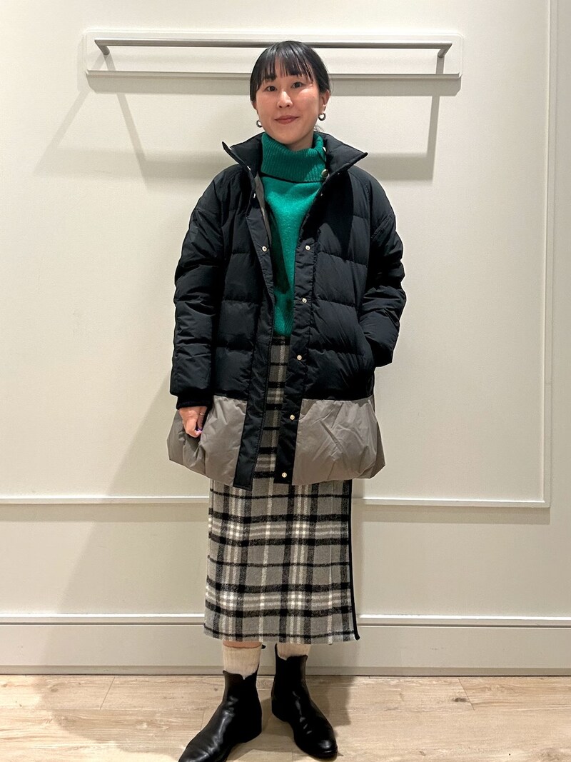 タートルネックの差し色でおしゃれ度アップ