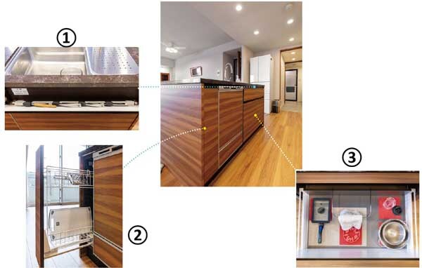 快適！足どりも軽くなるアイランドキッチン