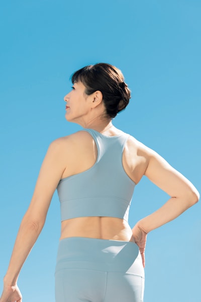 背すじが伸びると気分も前向きになります