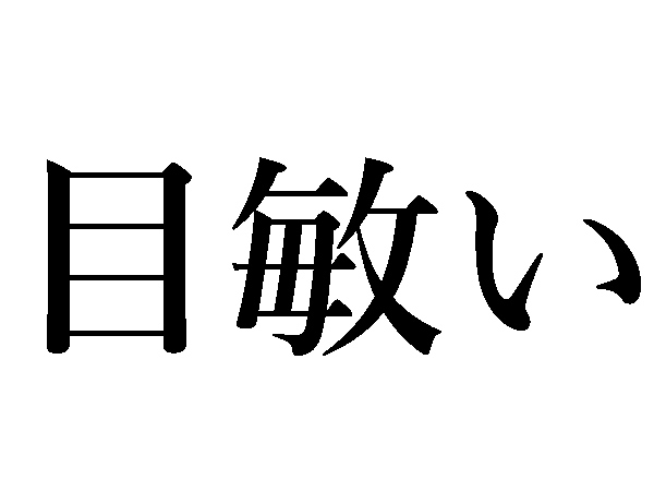 目敏い