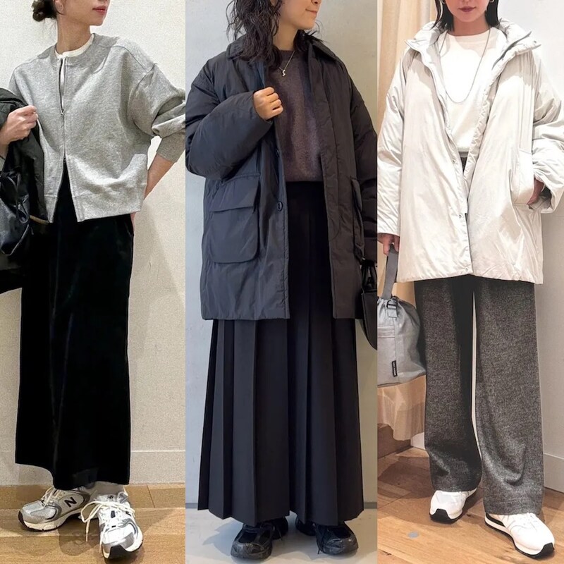 たくさん歩いてもきれい見え！50代の冬旅行に頼れる「上品スニーカー」コーデ