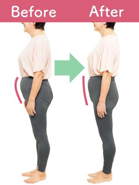 【2】ウエスト―4.5cm！姿勢も若々しく！