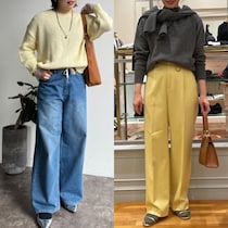 【50代ファッション】レモンイエローで季節を先取り！ 淡い色合いで上品に決まる大人コーデ