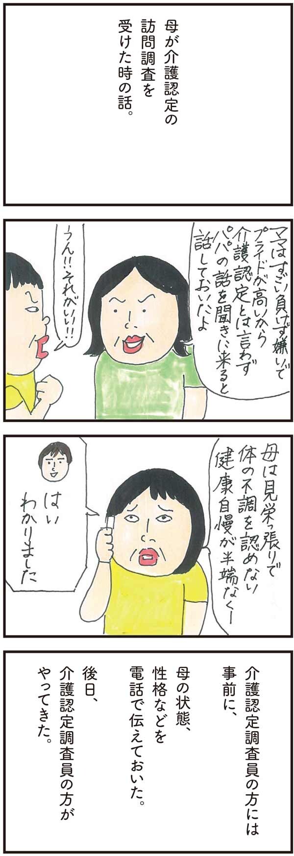 介護認定の訪問調査。母の変わりっぷりにビックリ！