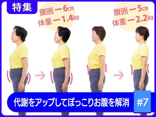 50、60代が3週間でウエスト－6cm！体脂肪も減！ぽっこりお腹解消【ビフォー＆アフター】