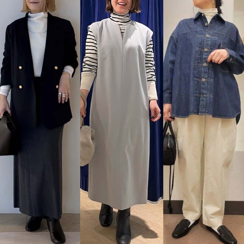 まだしまわないで！50代の「タートル＆ハイネック」を春仕様に変えるコツ