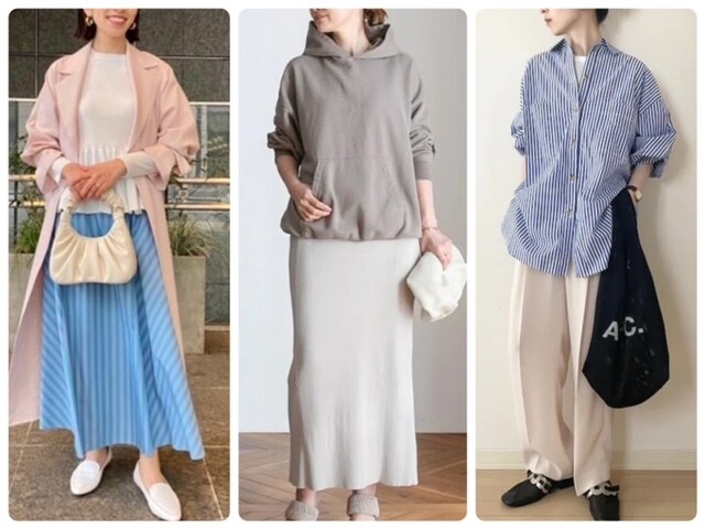 【50代ファッション】お花見やお出掛けに!楽ちん&気分も上がる春のカジュアルコーデ