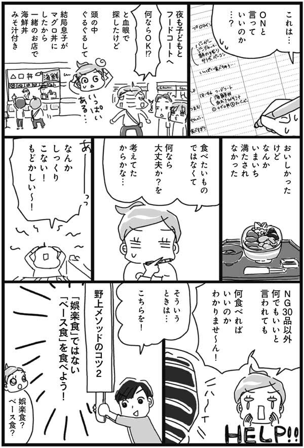 ONの日3日目！NG食品を避けるだけでは満たされない……