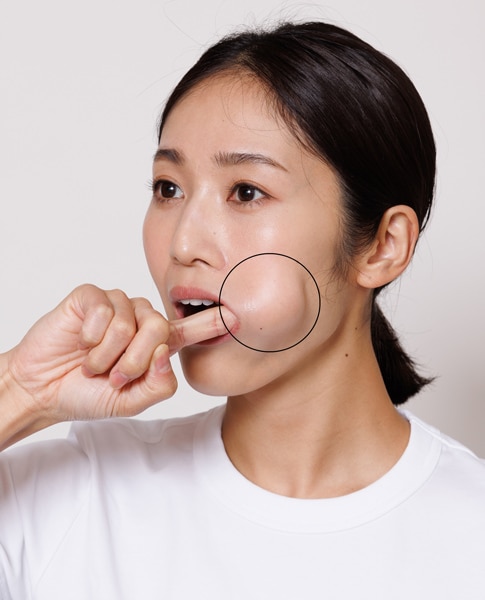 【咬筋ほぐし1】顔全体がすっきり!ほうれい線も薄く