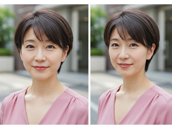 【面長ショート3】ハンサムラインショートヘア