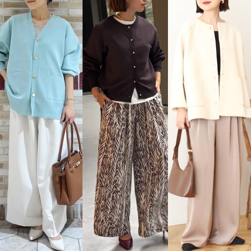 4月の肌寒いを解決!50代の万能アイテム「カーディガン」春の正解バランス