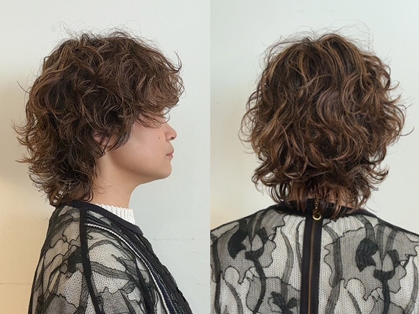 【スタイル2】ボリュームダウンをカバー！軽やかふんわりパーマ