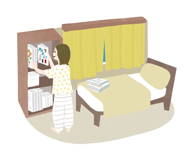 【2】寝る前に1〜3分部屋を片づける