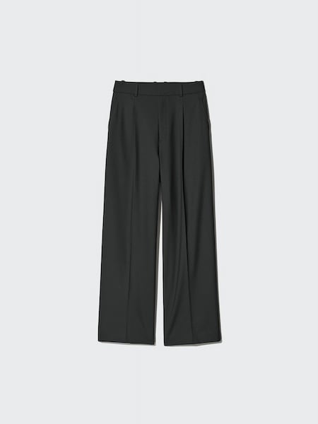 【ユニクロ】きれいめ名品「タックワイドパンツ」