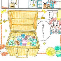 【漫画】編み物好きあるある！増え続ける毛糸をかわいく収納する方法