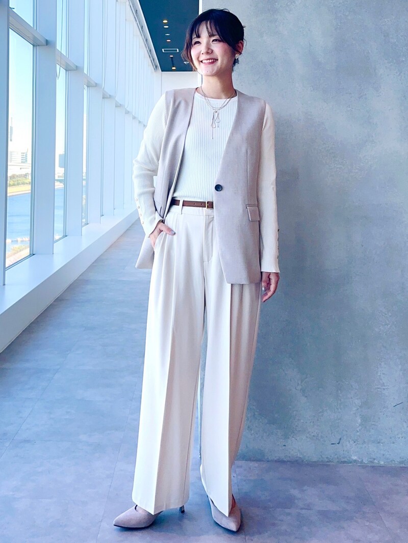 【GU】体型カバー効果のあるロングベスト