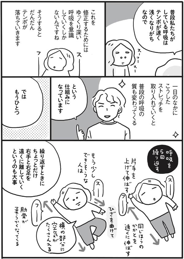 ゆっくり深く呼吸をしてみる
