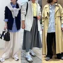 【50代コーデ】スニーカーで作る、大人のきれいめカジュアルコーデ！ 通勤にもOK