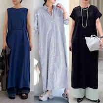 ゆったり着られて体型カバーも！50代がおしゃれに見える「ワンピース」