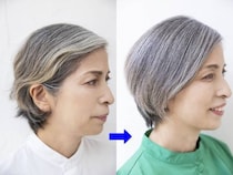 50代女性「老け見え白髪」と「おしゃれなグレイヘア」の分かれ道