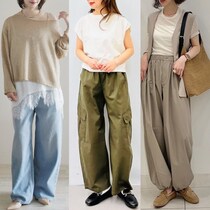 【ユニクロ＆GU】50代、旬のシルエット知ってる？「丸みのある太めパンツ」