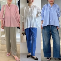 50代「フェミニンなブラウス＆パンツ」で、即おしゃれ！ 上品に決まる初夏コーデ