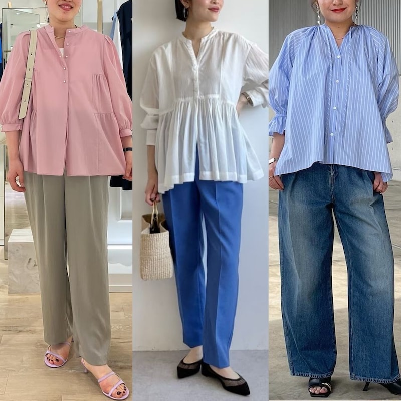 50代「フェミニンなブラウス＆パンツ」で、即おしゃれ！ 上品に決まる初夏コーデ