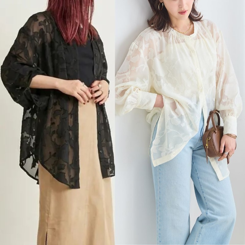 暑い日でも「涼しい・華やか・体型カバー」が叶う！『シアーブラウス』着回しコーデ3選