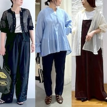 50代のトレンド服！自然になじむ「大人のシアー素材トップス」4つの選び方
