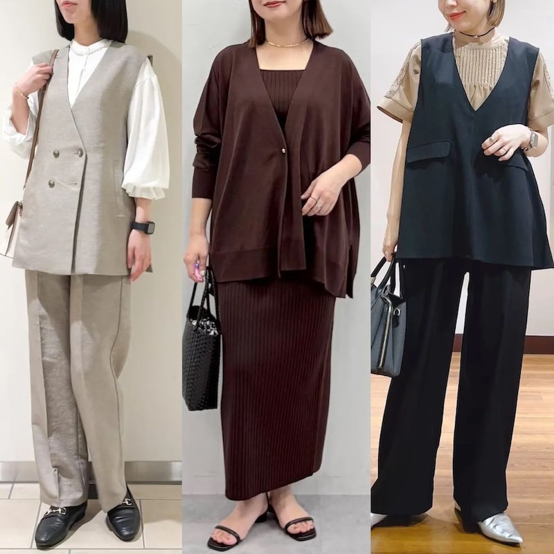 ワンピースよりこなれ感、ジャケットより楽。「同窓会」にちょうどいいコーデ