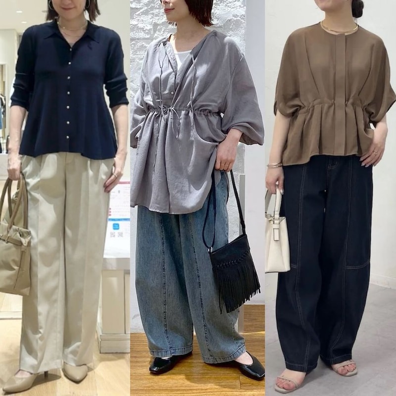 ゆったり服が原因？メリハリUP「ウエストマーク」で50代の着痩せコーデ