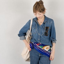 【50代ZARA】デニムで作る洗練セットアップ風スタイル