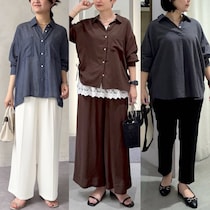 体型カバーも涼しさも！50代が品よく垢抜ける「初夏の最旬シャツ」4選