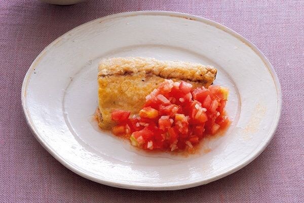 レシピ1:サバの栄養をトマトのうま味で「サバのムニエル トマトソース」