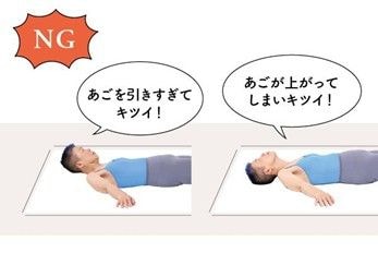 眠る前にラクな首に位置調整する