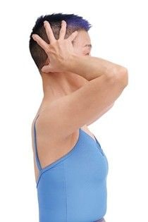 眠る前にラクな首に位置調整する