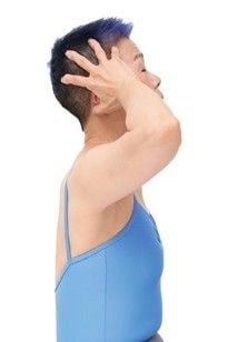 眠る前にラクな首に位置調整する