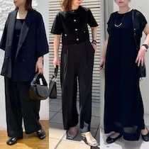 真夏の大人向けブラックコーデ！ 重く見えない肌見えバランスは？