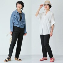 【ユニクロ】感動パンツの休日着回しコーデ4選！黒パンツでも地味に見せないコツは？