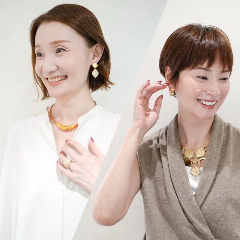 50代の旅行やお出掛けコーデがランクアップ！大人が華やぐゴールドアクセサリーの選び方