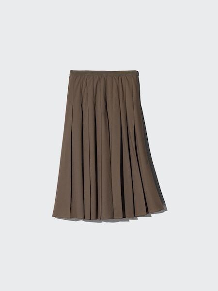 【ユニクロ】上品かつ軽やかな「シフォンプリーツミディスカート」
