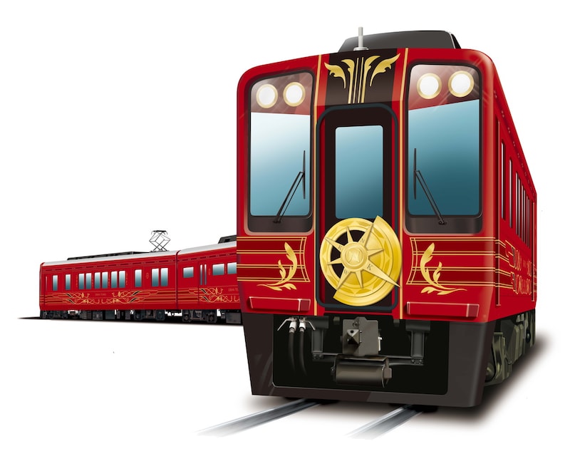 南海電鉄の新観光列車の名称が「GRAN 天空」に決定! 深紅にゴールドが映えるデザインを発表