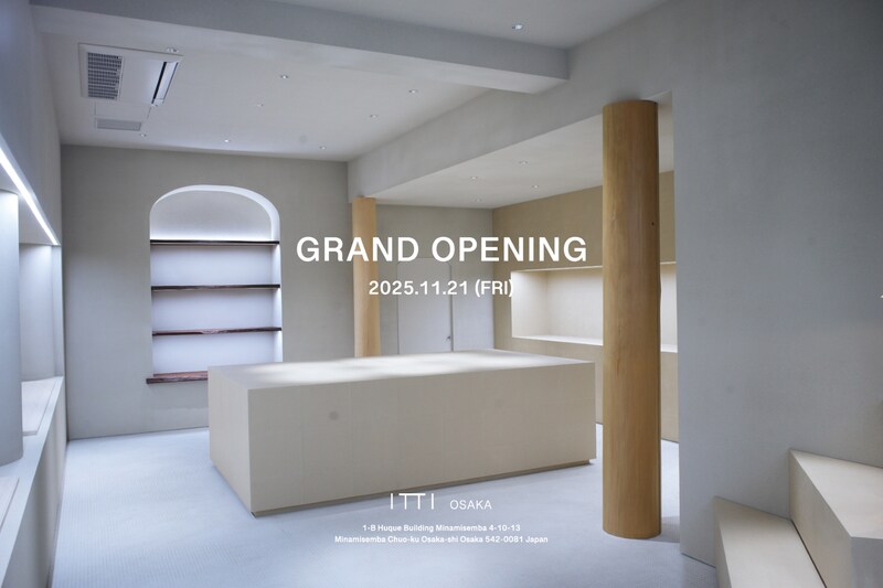 【大阪】レザーブランド「ITTI」初の冠店舗が南船場にオープン！  “大阪”仕様のノベルティも♡