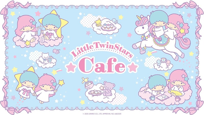 【大阪・梅田】キキ&ララの世界に没入! 「リトルツインスターズカフェ」が限定オープン