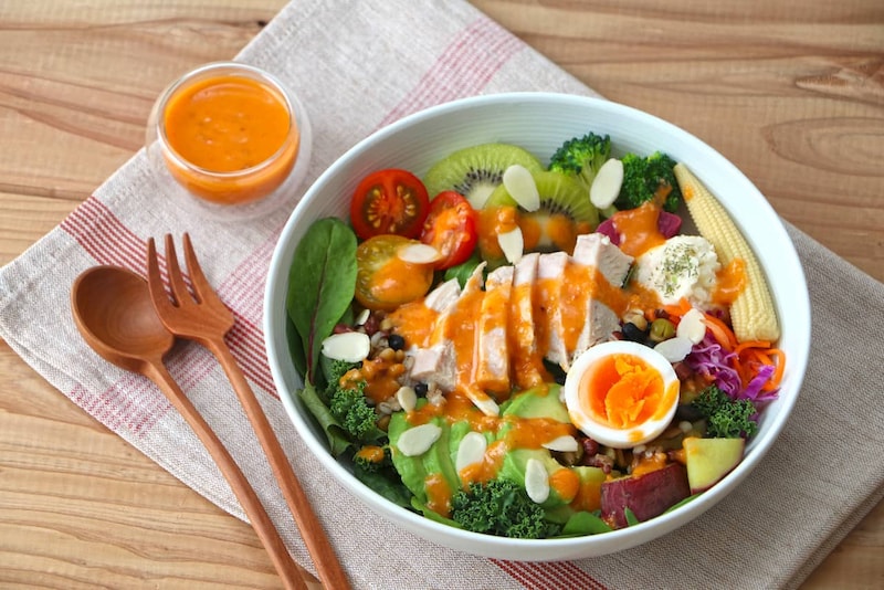 同志社女子大学との共同企画♡ 京都の農産物とナッツを使ったドレッシングが登場！