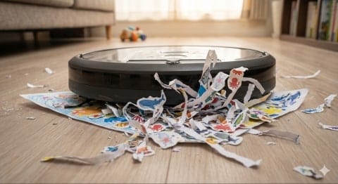 「これを見たら絶対泣く…」子どもの力作をロボット掃除機が粉砕、朝に起きた修羅場と“まさかの結末”