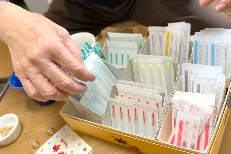 髙田さんが使用する鍼